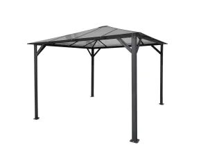 10x10 ft Aluminum Patio Gazebo with Polycarbonate Roof — view 3 of 8