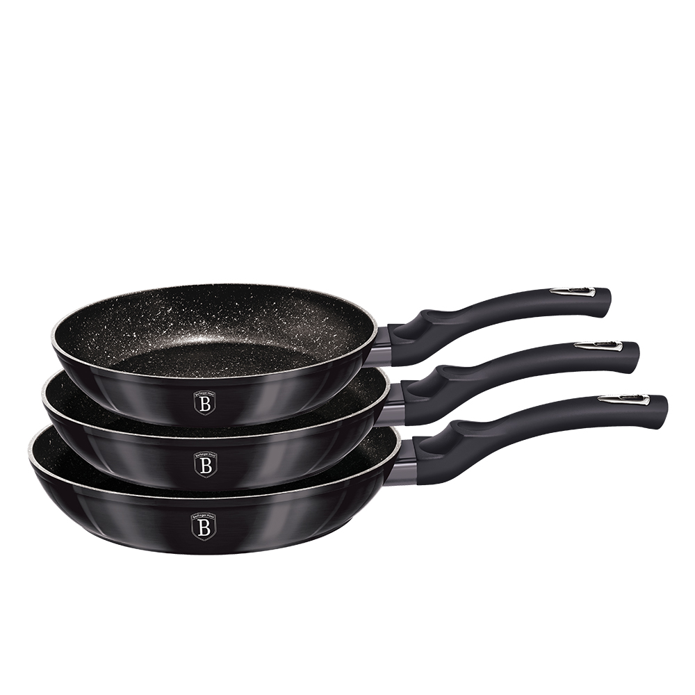 3-Piece Frying Pan Set Berlinger Haus BH/6903 Carbon