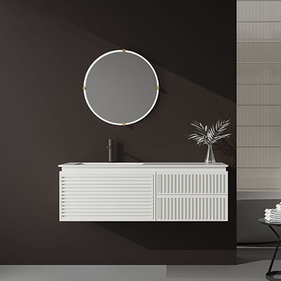 White Lotus Luxury Bathroom Vanity Set