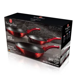 Frying Pan Set Berlinger Haus BH/1288 Metallic Burgundy Line — view 5 of 5