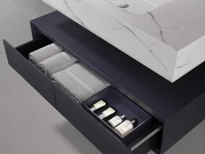 Deep Blue Serenity Floating Bathroom Vanity Set — view 3 of 4
