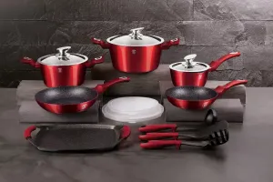 16-Piece Cookware Set Berlinger Haus BH/6781 Metallic Burgundy Line — view 3 of 3