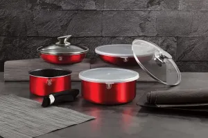 9-Piece Cookware Set Berlinger Haus BH/6145 Burgundy — view 4 of 4