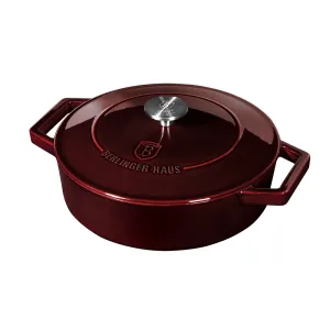 Casserole 26 cm Cast Iron Berlinger Haus BH/6498 Burgundy — view 2 of 5