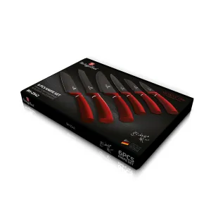 6 pcs Kitchen Knife Set Berlinger Haus BH2542 Burgundy Edition — view 3 of 3