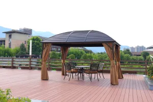 3x4M Luxury Aluminum Gazebo with Mosquito Net – Modern Outdoor Pavilion for Patios & Gardens — view 5 of 5