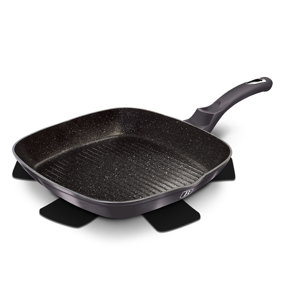GRILL PAN 28 CM BERLINGER HAUS BH-6901 CARBON PRO COLLECTION