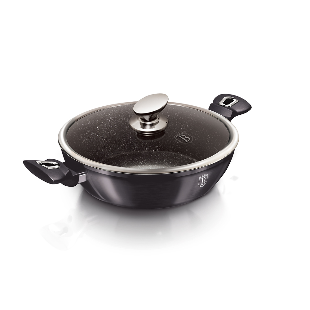 Shallow pot with lid, 28 cm