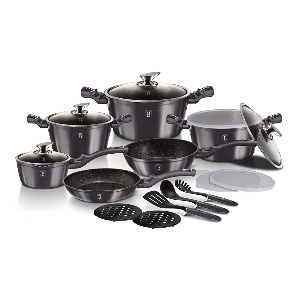 18-Piece Cookware Set Berlinger Haus BH-6887 Carbon
