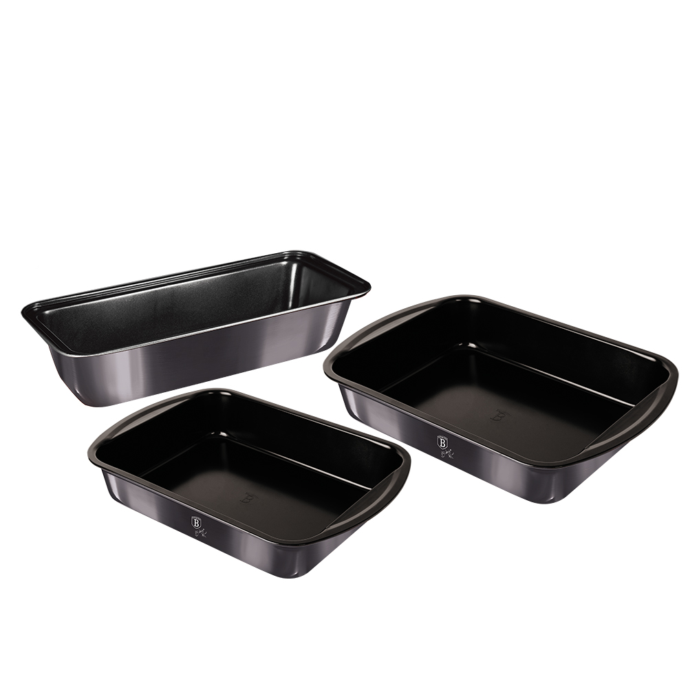 Set of 3 Baking Trays Berlinger Haus BH 7631 Carbon Pro