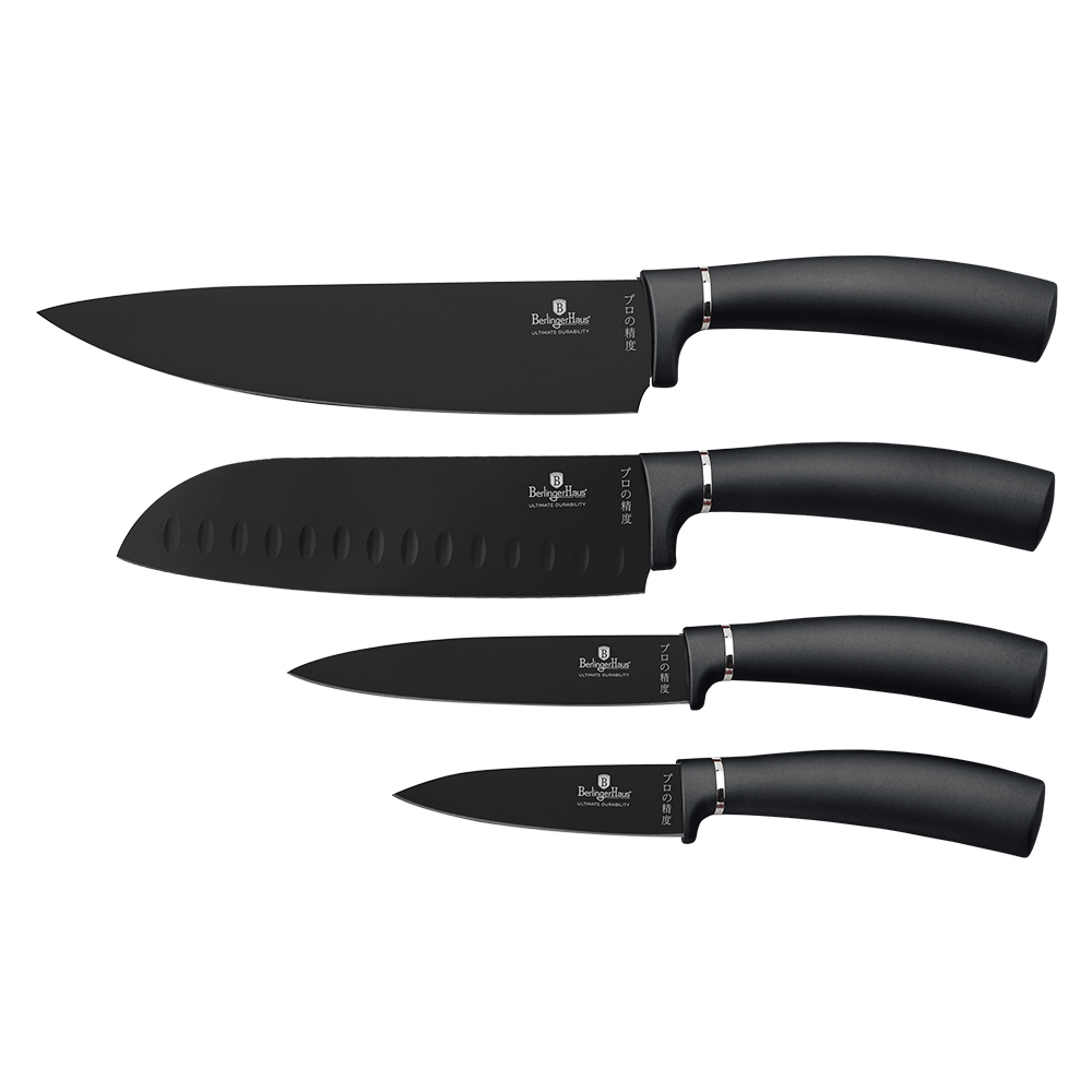 4 pcs knife set Berlinger Haus BH2888 Carbon Pro
