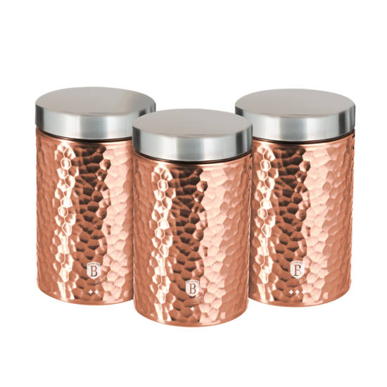 Kitchen Canister Set Berlinger Haus BH/6727 Rose Gold