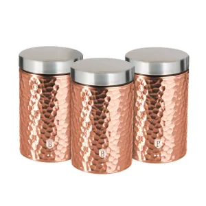 Kitchen Canister Set Berlinger Haus BH/6727 Rose Gold