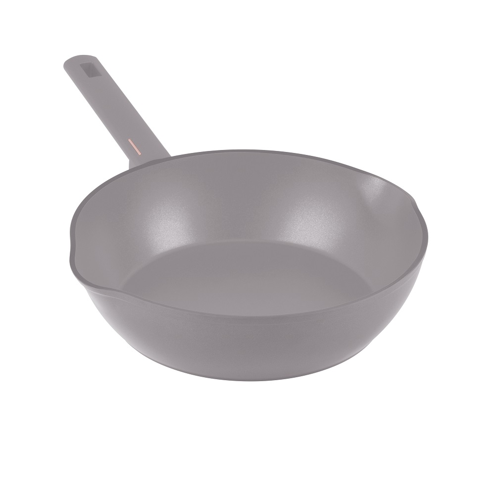 Deep frypan with 2 mouth, 28 cm Berlinger Haus BH8091 Taupe