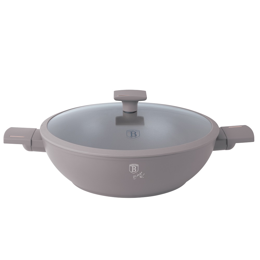 Casserole Wok with lid, 30 cm Berlinger Haus BH8095 Taupe