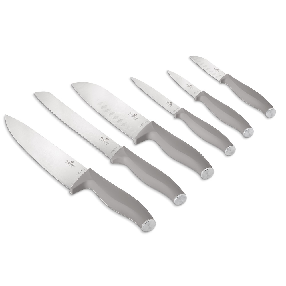 6 pcs knife set Berlinger Haus BH2953 matt taupe