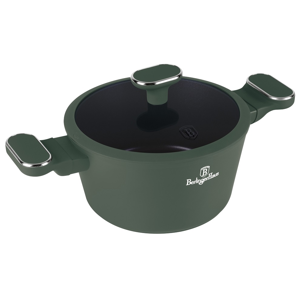 Casserole with lid, 28 cm Berlinger Haus BH8202 Matte Green
