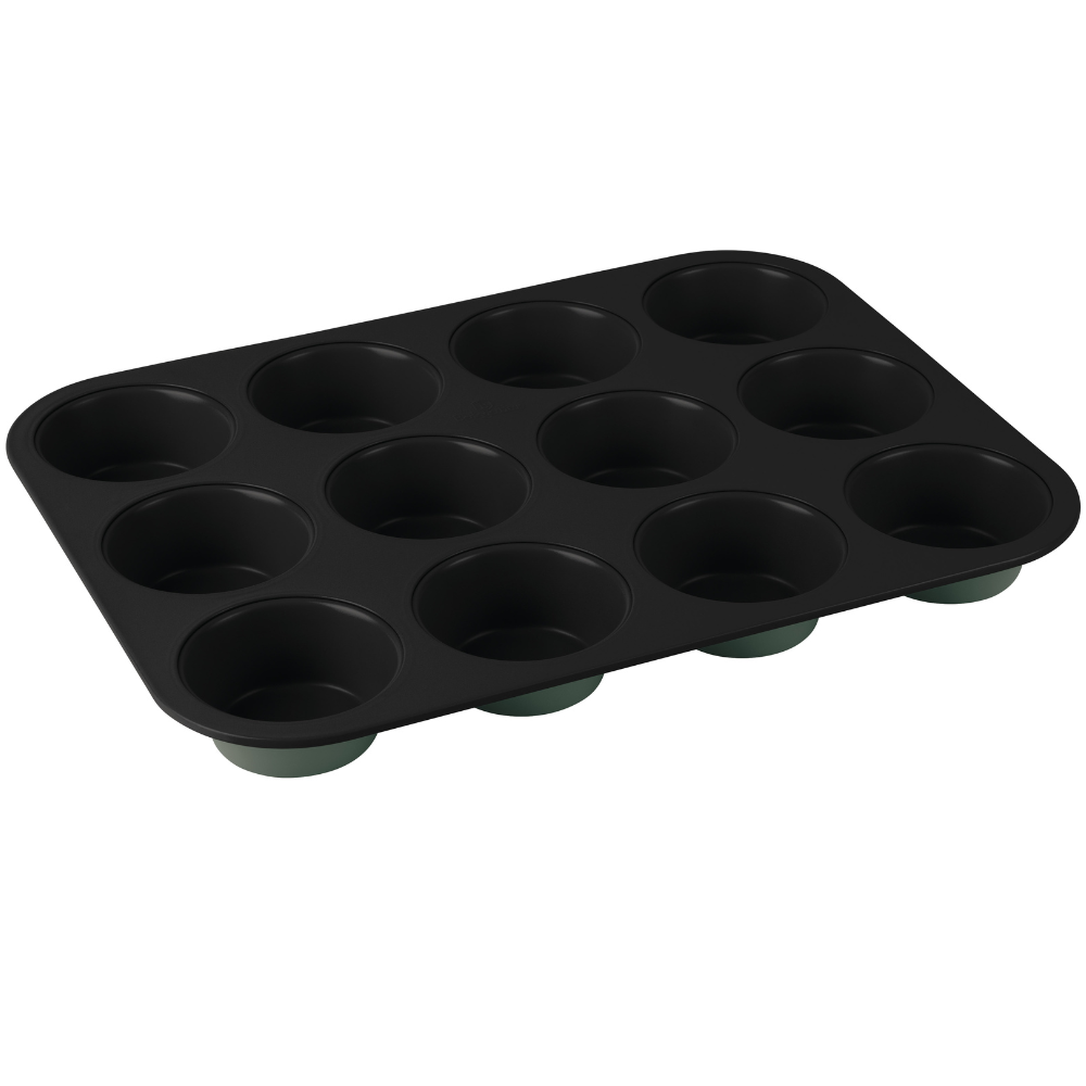 12 cups muffin pan Berlinger Haus BH7946 Matte Green
