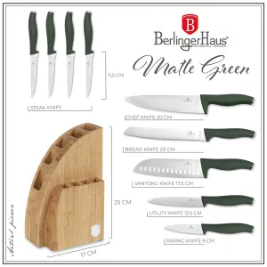 10 pcs knife set Berlinger Haus BH3123 Matte Green — view 2 of 5