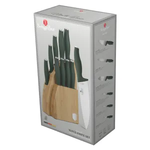 10 pcs knife set Berlinger Haus BH3123 Matte Green — view 5 of 5