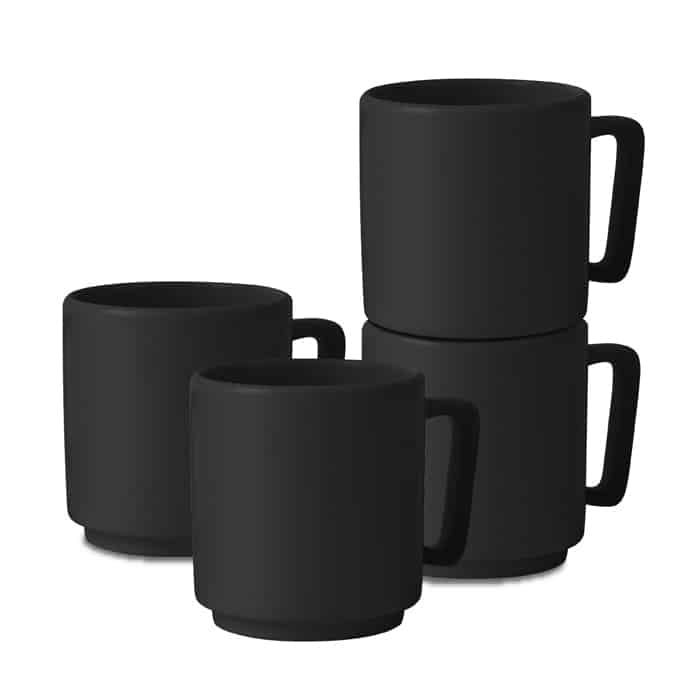 4 pcs mug set Berlinger Haus BH10014 Matte Black