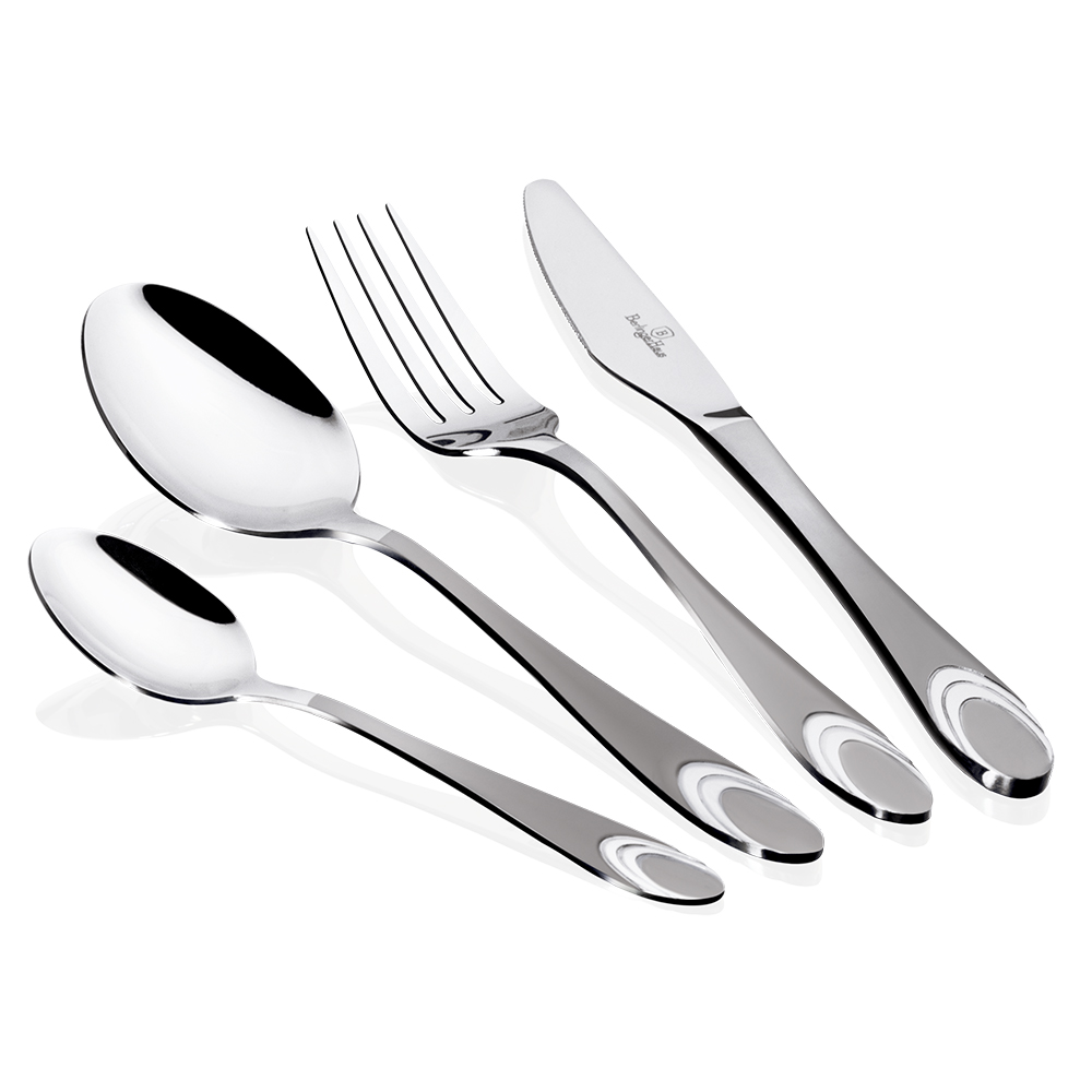 24 pcs cutlery set, satin