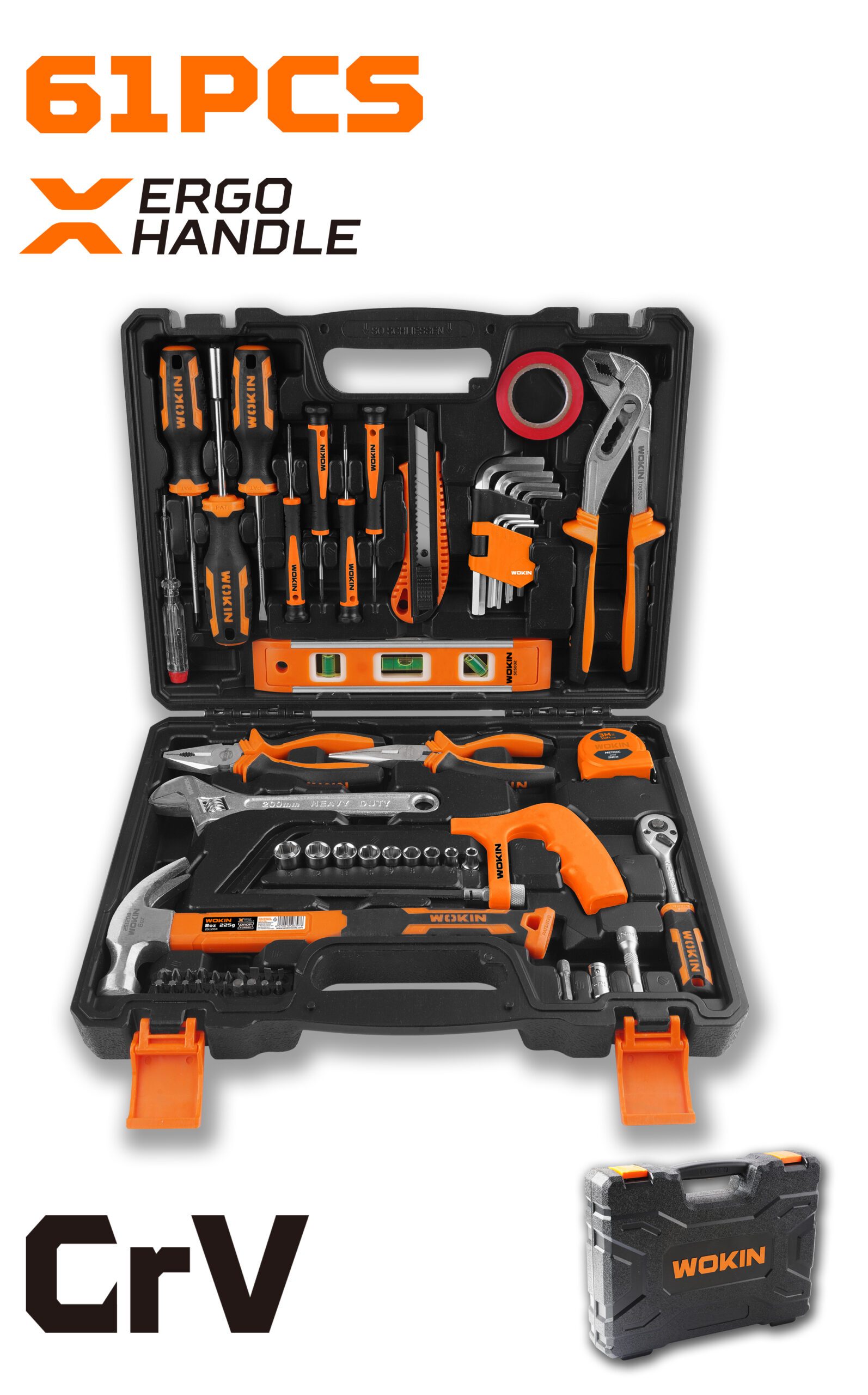 61PCS HOUSEHOLD TOOL SET
