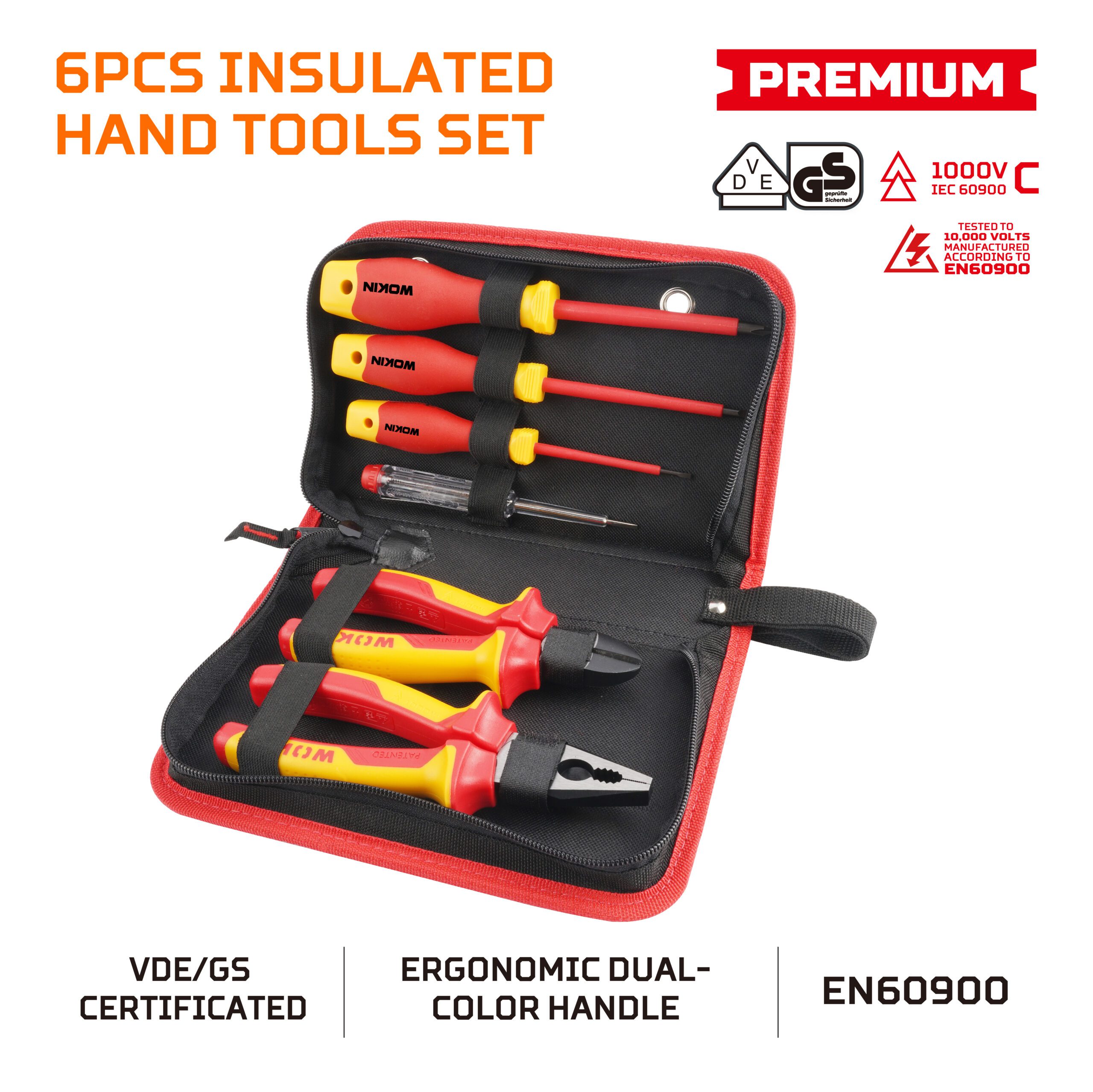 6PCS INSULATED HAND TOOLS SET