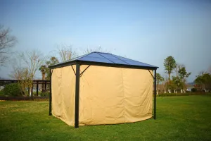 3x4M Premium Aluminum Garden Gazebo with Mosquito Net & Sunlight Roof – Elegant Outdoor Shelter — view 2 of 14