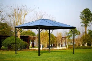 3x4M Premium Aluminum Garden Gazebo with Mosquito Net & Sunlight Roof – Elegant Outdoor Shelter — view 4 of 14