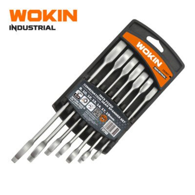 7PCS FIXED HEAD COMBINATION RATCHET SPANNER SET