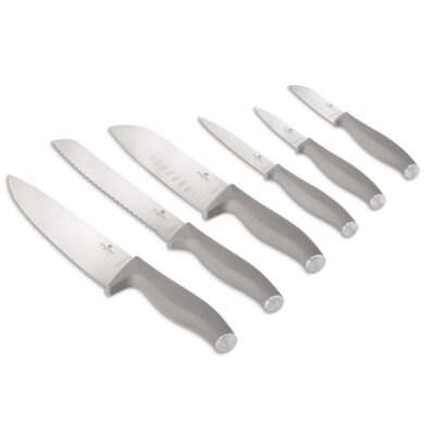6 pcs knife set Berlinger Haus BH2953 matt taupe