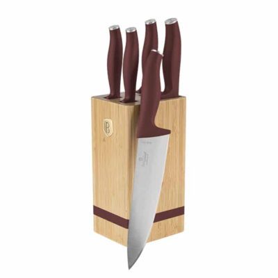 6 pcs knife set with BAMBOO stand Berlinger Haus BH 2972