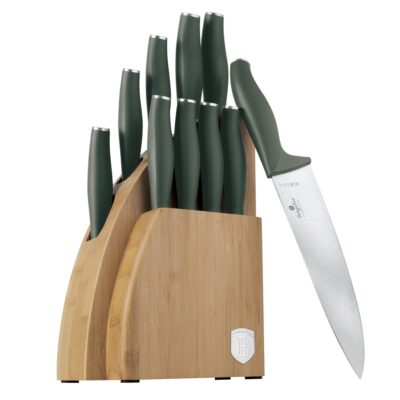 10 pcs knife set Berlinger Haus BH3123 Matte Green