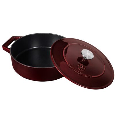 Casserole 26 cm Cast Iron Berlinger Haus BH/6498 Burgundy