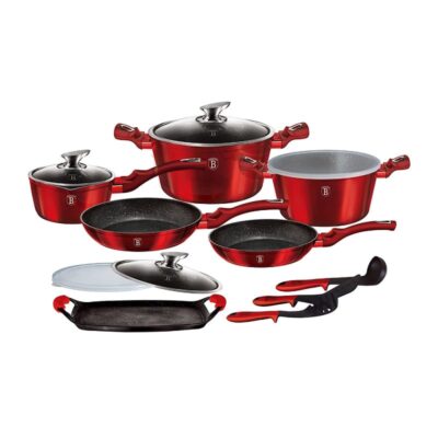 16-Piece Cookware Set Berlinger Haus BH/6781 Metallic Burgundy Line