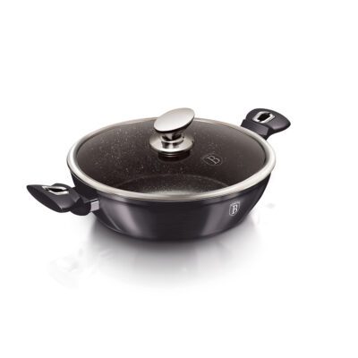 Shallow pot with lid, 28 cm