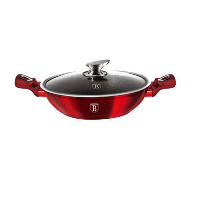 Wok with lid, 30 cm