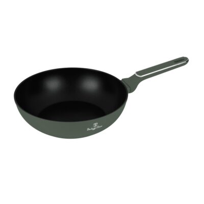 Wok pan with lid, 28 cm Berlinger Haus BH8159 Matte Green