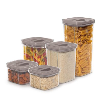 5+5 pcs canister set Berlinger Haus BH8576 Taupe