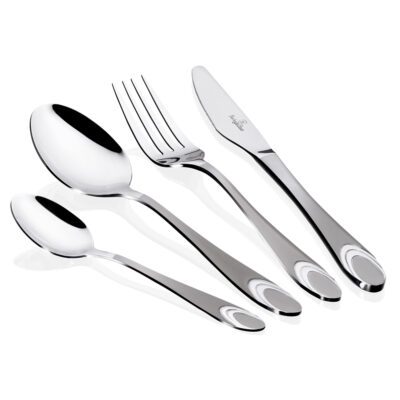 24 pcs cutlery set, satin