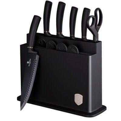 11 pcs knife set with stand and cutting board set